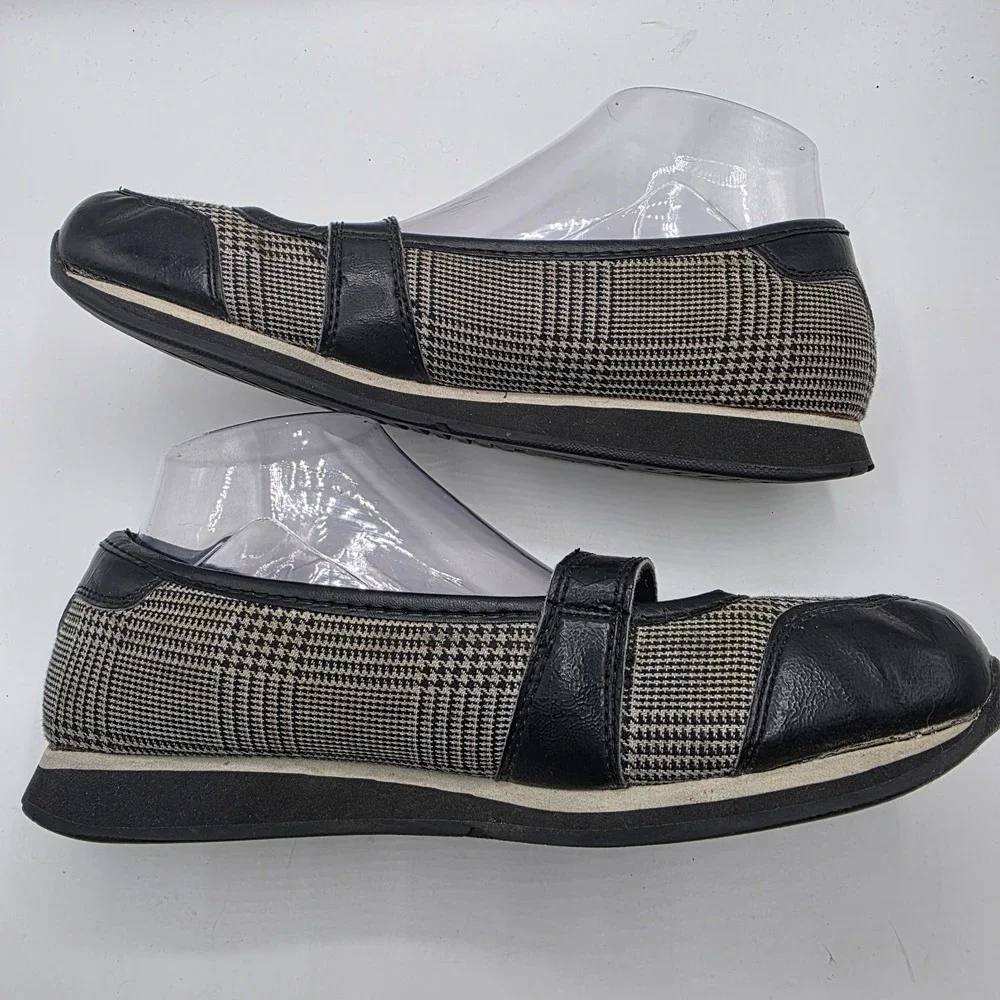 Fox Racing Mary Jane Shoes Women's SZ 8 Houndstooth Buckle Y2K Rare Moto Punk
